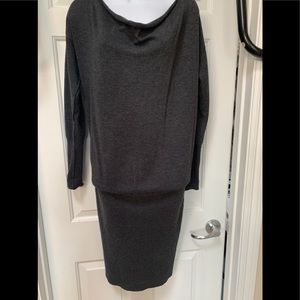 Ann Taylor Gray Sweater Dress